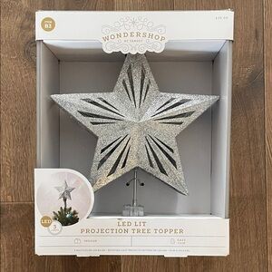 Wondershop Silver LED Star Tree Topper